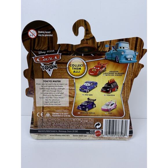 NIB Disney Pixar Cars Toon #18 Cho 1:55 Diecast Car Tokyo Mater 2009 Mattel - Picture 7 of 7